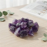 Vente en gros de pierres brutes d'améthyste violette naturelle de 10-20 mm, pierres de cristal spirituelles brutes pour la décoration