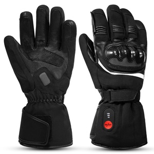 Motorrad-Heizhandschuhe aus Ziegenvollleder, Batteriebetrieben, Elektrisch, Winter, Schwarz, Motorrad- und Outdoor-Sporthandschuhe S28C - Product Image 2