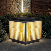 Lampe solaire LED E27 pour poteau de clôture de jardin, extérieur, IP65, étanche, en aluminium, pour allée, paysage, décorative, Alison, à intensité variable