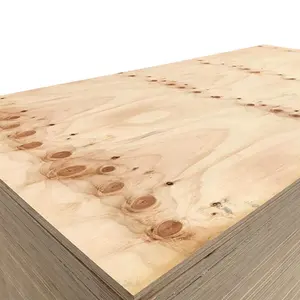 4x8 1/2 3/4 5/8 Inch Natural Rough CDX Knotty Pine Plywood for Building