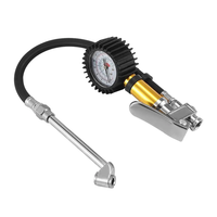 Gonfleur de pneus pneumatique haute performance 0-220 PSI avec manomètre de précision et tuyau en caoutchouc renforcé pour usage industriel et automobile