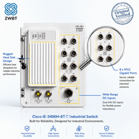 Cisco Switch Catalyst IE-3400H-8T-E Heavy Duty IP67 Switch 8x 1G M12 X-Coded Ports Wall Mount Fanless Network Essentials License.