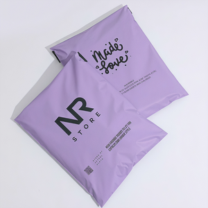 Sacs d'expédition en polyéthylène violets thermoscellables réutilisables pour l'impression sérigraphique d'emballages de T-shirts - Product Image 3