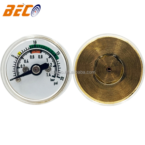 BECO 1 pouce boîtier en plastique manomètre 25mm Bar/psi <span class=keywords><strong>Mini</strong></span> manomètre pour <span class=keywords><strong>pompe</strong></span> à vélo - Product Image 3