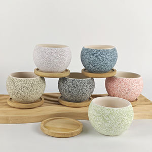 Juego <span class=keywords><strong>de</strong></span> Macetas <span class=keywords><strong>de</strong></span> Cerámica Modernas y Ecológicas para Suculentas, para Uso en Interiores y Exteriores, para <span class=keywords><strong>Cactus</strong></span> Pequeños o Mini - Product Image 1