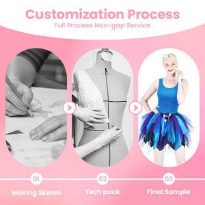 थोक रंगीन रंग स्कर्ट स्तरित डिजाइन और पार्टी पहनने के लिए बने कपड़े - Product Image 2