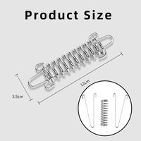 Boucles d'extension en spirale de fer vente chaude boucles de corde fixes coupe-vent accessoires de tampon de corde de tente de ressort pour le Camping en plein air