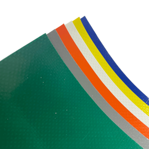 Million PVC Tarpaulin 500 Gsm Grosor Lona de PVC ignífuga <span class=keywords><strong>Precio</strong></span> por metro cuadrado Lona de PVC - Product Image 2