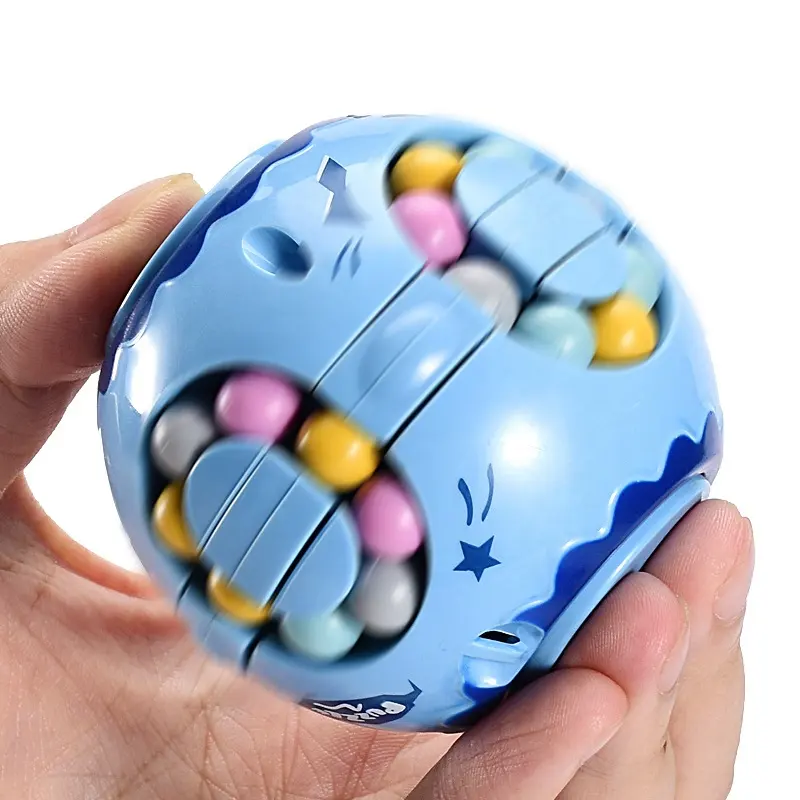 Amazon Hot Colorful Small Finger Burger Rotation Cube Kids Relieve Stress Fidget Pop Fingertip Spinning Cube Toy