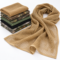 Echarpe d'été en maille de polyester respirante et confortable Echarpe de camouflage d'extérieur