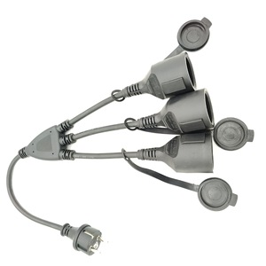 ปลั๊กยุโรปพร้อมเต้ารับ 3 ช่อง 1.5 มม. 230V ABS ปลั๊กพ่วงทนทาน - Product Image 2