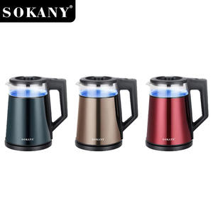 <span class=keywords><strong>กา</strong></span>ต้มน้ำไฟฟ้า 1.7 ลิตร ปิดอัตโนมัติ ฐานหมุนได้ 360 องศา ดีไซน์สีสัน สำหรับใช้ในบ้านและโรงแรม ต้มน้ำเดือดเร็ว - Product Image 1