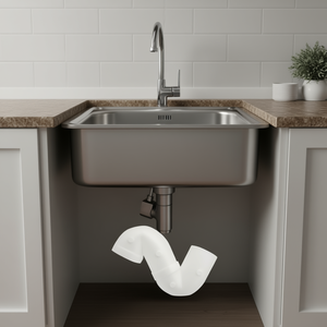 Siphon Moplen pour cuve turque diamètre 100 longueur 35 cm système de drainage - Product Image 3