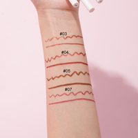 Crayon Lisse Longue Durée Lip Liner avec Brosse Intégrée et Taille-Crayon Vente en Gros Logo Personnalisé Marque Privée Lip Liner