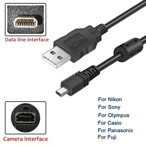<span class=keywords><strong>UC</strong></span>-E6 Digitalkamera USB-Datenkabel <span class=keywords><strong>Mini</strong></span> 8-Pin für Nikon CoolPix Fuji Panasonic Olympus Sony 1M 1,5M - Product Image 1