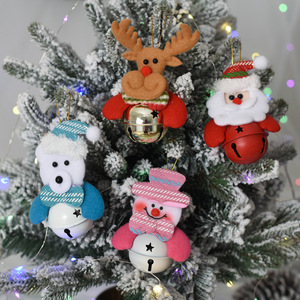 High Quality Handmade <b>Christmas</b> <b>Tree</b> Pendant Doll Old Man Snowman Bell Ornament <b>Christmas</b> Decoration with Bell-Holding Doll - Product Image 1