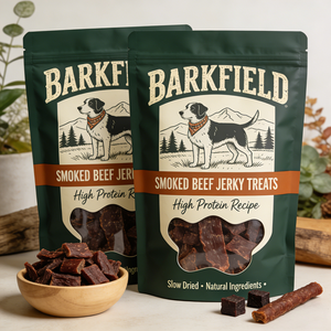 Custom Digital Printed <b>Laminated</b> Ziplock Stand Up <b>Pouch</b> With Clear Window Resealable Mylar Bag For Beef Jerky Packaging - Product Image 4