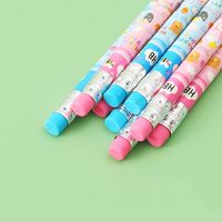 Ensemble de crayons colorés Q1002 pour fournitures scolaires avec règle et gomme, papeterie pour enfants en gros