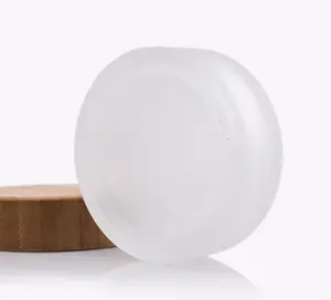 Tùy Chỉnh Màu Mờ Mỹ Phẩm Jar Tre Cơ Thể Bơ Kem Lọ Thủy Tinh Với Nắp Tre - Product Image 4