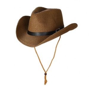 Sombreros de Paja Personalizados con Logotipo para Hombre, Sombrero de Paja de Verano para Playa, Sombrero de Vaquero, Sombrero de Salvavidas con Logotipo - Product Image 5