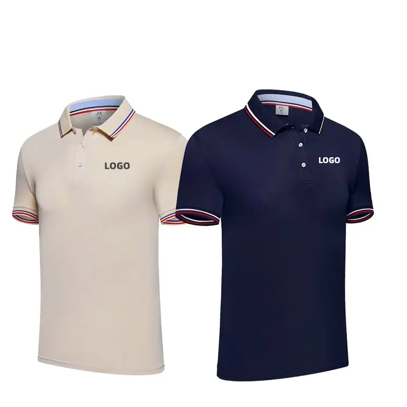 Camisa unisex de golfe unisex, camisa de polo personalizada em cor sólida