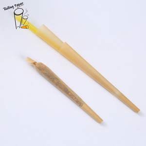 Papel de liar cónico sin blanquear de combustión lenta de 109 mm, personalizado con pegamento árabe y filtro M. - Product Image 3