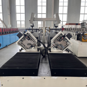 Hoàn thành tự động hoàn toàn tự động đôi đầu <span class=keywords><strong>Keel</strong></span> cuộn hình thành dây chuyền sản xuất với PLC động cơ & mang và bao bì - Product Image 5