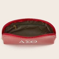 Blue Delta Zeta Phi Beta PU Kulit Dompet Wanita dengan Ritsleting Tas Kosmetik Fashion Tas Lipstik Ponsel
