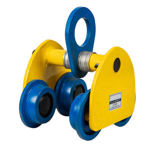 스틸 레일 도로 트롤리 리프팅 풀리 트롤리 손 당김 호이스트 모노레일 여행 트롤리 - Product Image 3