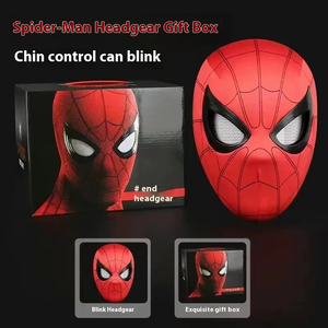 Nouvelles yeux mobiles en plastique qui brillent dans le noir, rechargeables, <span class=keywords><strong>Spiderman</strong></span>, visage complet, réglable, cosplay pour enfants/adultes, fête d'Halloween - Product Image 2