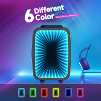Kulkas Mini, 4 Liter/6 Kaleng, Kulkas Kecil dengan Lampu LED yang Dapat Diredupkan, Pendingin dan Pemanas Termoelektrik Portabel ACDC untuk Gaming
