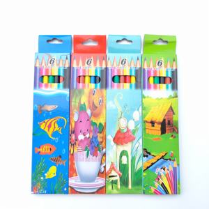 ชุดดินสอสีพลาสติกหกเหลี่ยม 7 นิ้ว 6 แท่ง พร้อมไส้สี <span class=keywords><strong>ลาย</strong></span>สุ่ม บ้าน/ทะเล/<span class=keywords><strong>ปลา</strong></span>/ยูนิคอร์น สำหรับเด็กชาย/เด็กหญิง ใช้ในโรงเรียน - Product Image 2