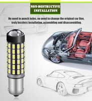 Feux de recul LED pour voiture en aluminium haute luminosité Canbus BA9S BAX9S H21W BAY9S T10 W5W 12V-24V sans scintillement 6000K