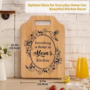 Tagliere in bambù unico con incisione laser fatta a mano, <span class=keywords><strong>regalo</strong></span> di anniversario di matrimonio per coppia, signore e signor, sposi - Product Image 3