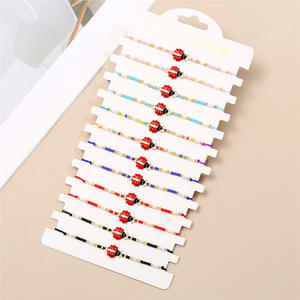 12 pezzi <span class=keywords><strong>coccinella</strong></span> Miyuki Bead <span class=keywords><strong>bracciale</strong></span> buona fortuna <span class=keywords><strong>coccinella</strong></span> regalo <span class=keywords><strong>coccinella</strong></span> Fan regalo moda squisito stringhe <span class=keywords><strong>bracciale</strong></span> donne ragazze - Product Image 1