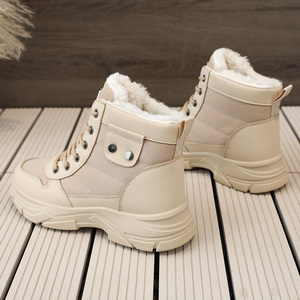 Nouvelles Bottes d'Hiver 2026 Imperméables en Velours Chaudes à Semelle Épaisse pour Homme, Style Décontracté et Sportif, Bottes Montantes en Coton pour Étudiants - Product Image 5