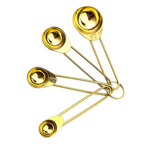 ชุดช้อนตวงสแตนเลส 4 ชิ้น รูปทรงไข่ ใช้กับเครื่องล้างจานได้ อุปกรณ์ทำขนม - Product Image 5