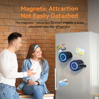 Speaker Nirkabel Ganda Magnetik 40W Portabel 2-in-1 yang Dapat Dibagi, Speaker Luar Ruangan Tahan Air IPX6 dengan Lampu RGB dan TWS Pairing