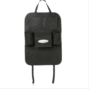 New Product Storage Polyester Felt Dark <b>Grey</b> Multi Pockets Sports Design <b>Handbag</b> Trunk Organizer for Car - Product Image 5