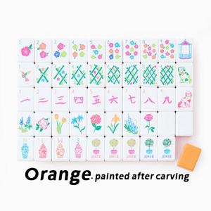 <span class=keywords><strong>Jeu</strong></span> de Mahjong Américain Rouge de Luxe Personnalisé sur le Thème de Noël, Plateau en Acrylique à Quatre Couches avec 160 Tuiles de <span class=keywords><strong>Jeu</strong></span> Gravées - Product Image 4