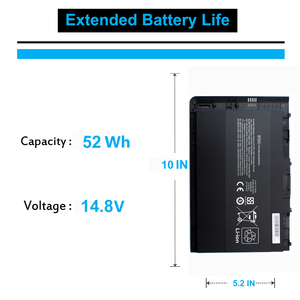 Top Grade 14.8V 52Wh Long Standby BT04XL <b>Battery</b> for HP EliteBook Folio 9470M Durable <b>Battery</b> - Product Image 5