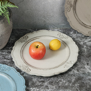 Platos Decorativos Vintage con Relieve, Estilo Americano, para Frutas y Aperitivos, para Decoración de Mesa de Boda y Hogar - Product Image 5