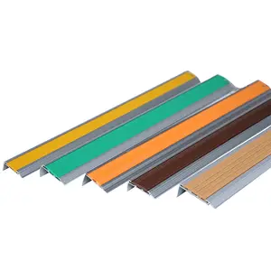 Aluminium Step Nosing Flame Retardant Aluminium Angle Anti Slip Stair Nosing