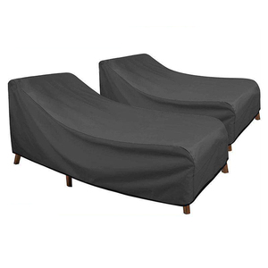 <span class=keywords><strong>Housse</strong></span> de <span class=keywords><strong>protection</strong></span> imperméable en tissu Oxford pour chaise longue d'extérieur, anti-poussière, pour mobilier de <span class=keywords><strong>jardin</strong></span>, chaise de patio et canapé - Product Image 3