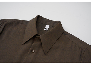 <span class=keywords><strong>Camisa</strong></span> francesa retro resistente a las arrugas para hombre, <span class=keywords><strong>camisa</strong></span> de color sólido de alta calidad, Top informal, <span class=keywords><strong>traje</strong></span> <span class=keywords><strong>italiano</strong></span>, forro de <span class=keywords><strong>camisa</strong></span> de negocios - Product Image 4