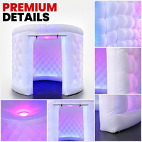 Photomaton gonflable LED personnalisé, mur photo gonflable publicitaire, affichage promotionnel pour événements en plein air, utilisation pour la promotion de la marque