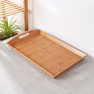Plateaux de service rectangulaires vintage en bambou écologique Youlike pour les fêtes - Product Image 4