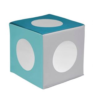 Bloques de Apilamiento Sensoriales Seguros y Certificados, 12x12x12 Pulgadas, de Poliuretano y Cuero PU, Juego de Bloques de Construcción, Juguete Electrónico - Product Image 1
