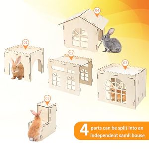 Oem interior extra grande desmontable pequeño animal conejillos <span class=keywords><strong>de</strong></span> indias jugar escondite cabaña <span class=keywords><strong>de</strong></span> madera conejito casa <span class=keywords><strong>Castillo</strong></span> - Product Image 6