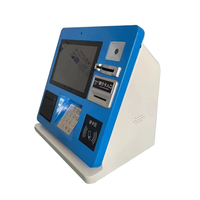 Kiosco de auto pedido para mostrador de escritorio, escáner QR, lector de tarjetas, pinpad, pantalla táctil de pago, para tienda de cadena/restaurante
